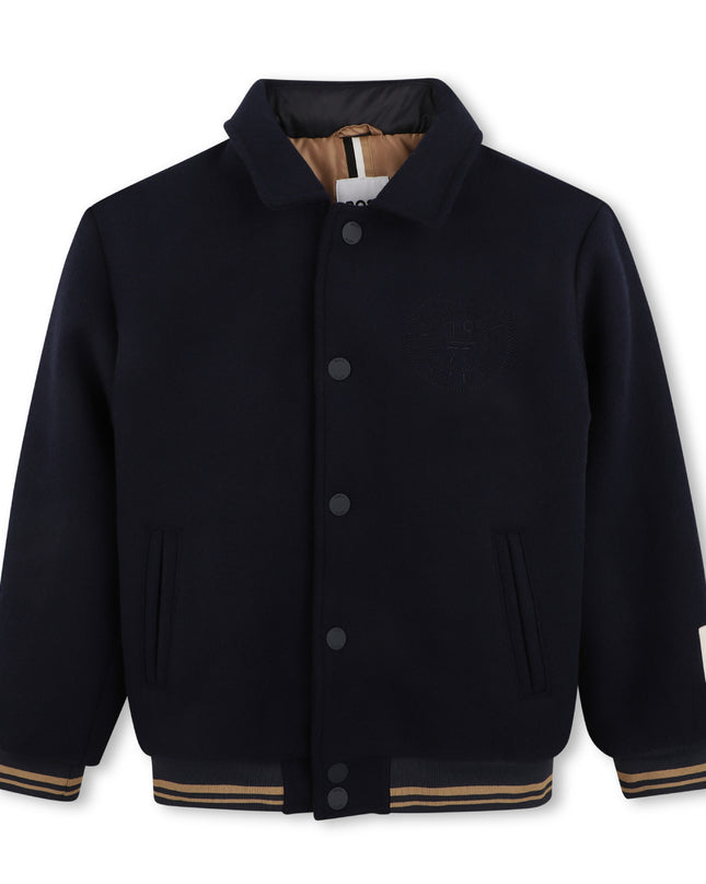 kids atelier boss Navy Wool Jacket