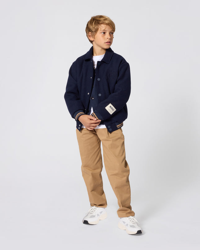 kids atelier boss Navy Wool Jacket