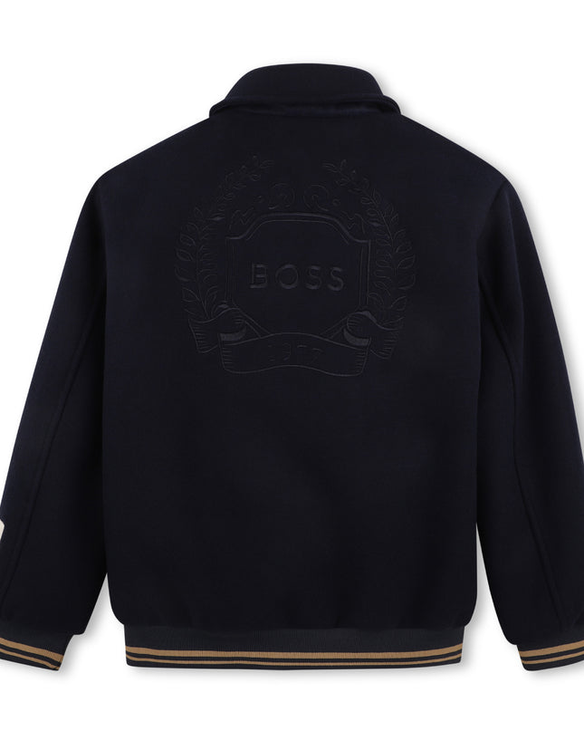 kids atelier boss Navy Wool Jacket