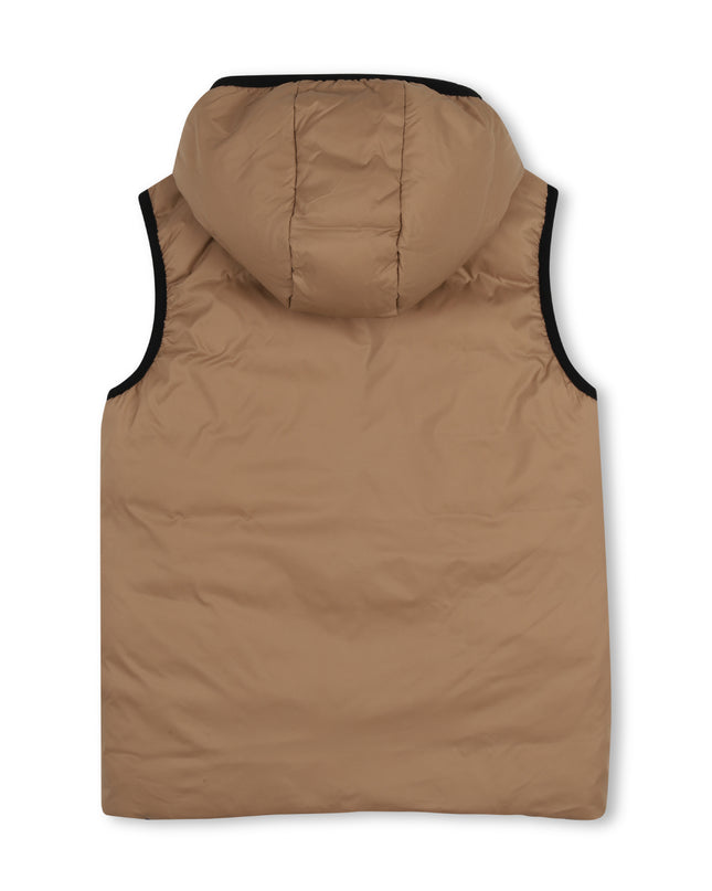 kids atelier boss Light Brown Reversible Vest