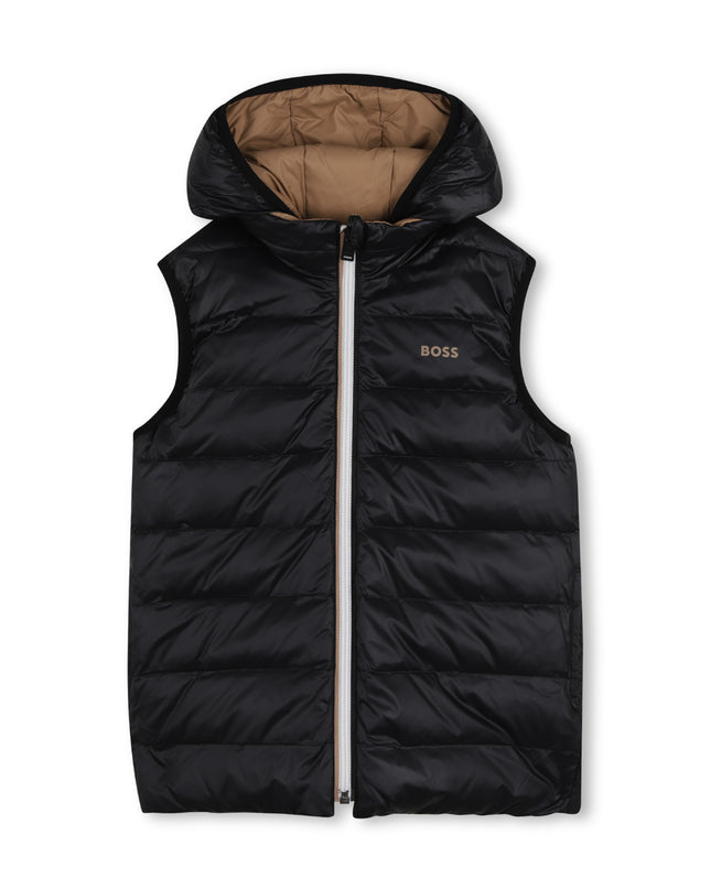 kids atelier boss Light Brown Reversible Vest