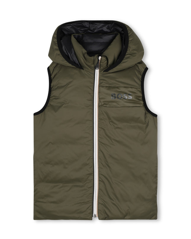 kids atelier boss Olive Night Reversible Vest
