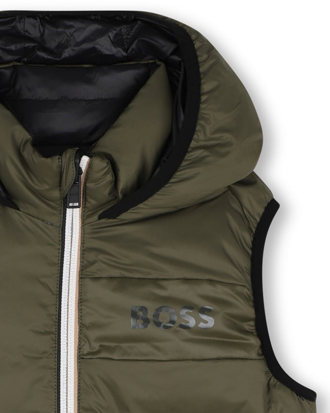 kids atelier boss Olive Night Reversible Vest