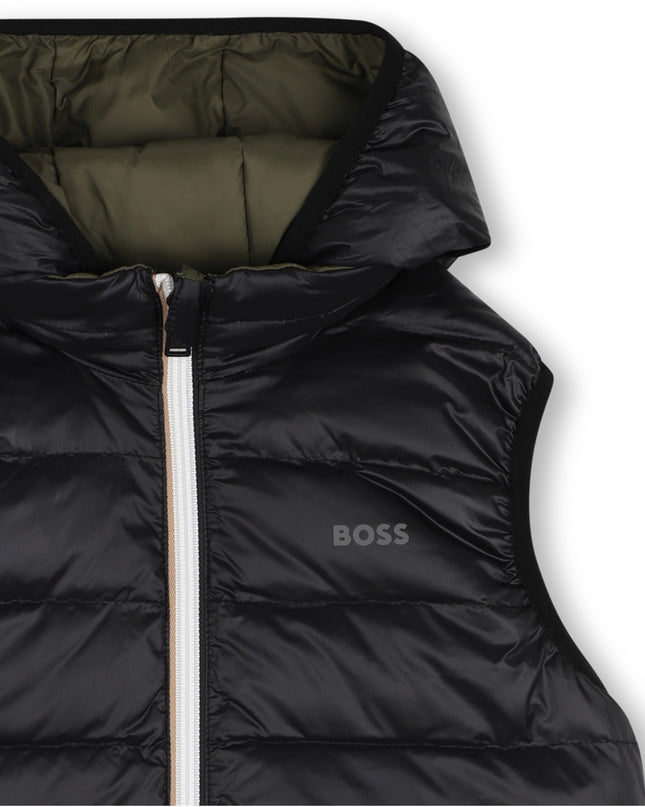kids atelier boss Olive Night Reversible Vest