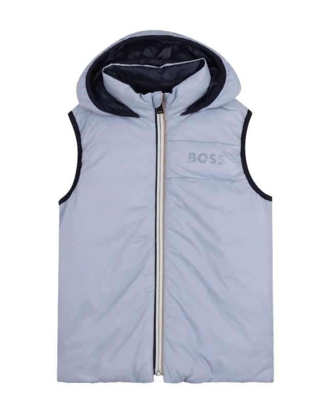 kids atelier boss Pale Blue Reversible Vest