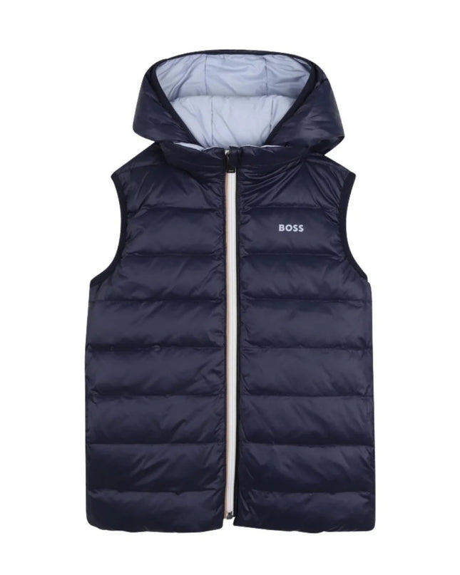 kids atelier boss Pale Blue Reversible Vest