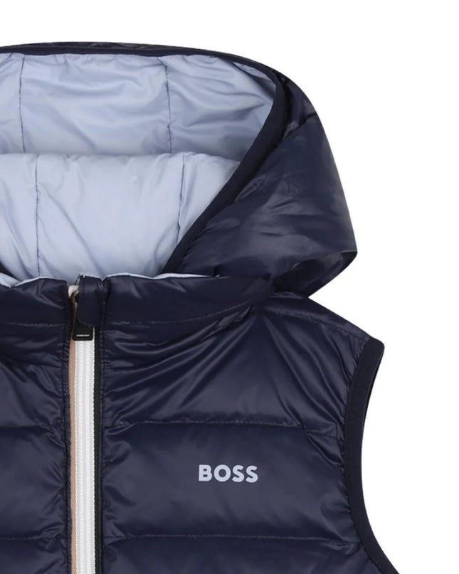 kids atelier boss Pale Blue Reversible Vest
