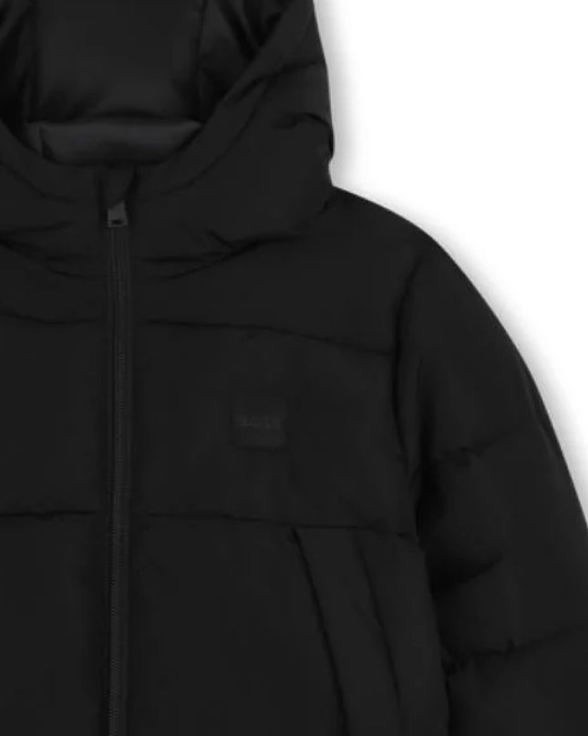 kids atelier boss Black Puffer Jacket