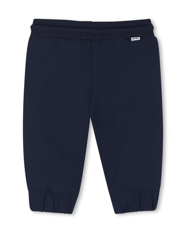kids atelier boss Navy Satin Jogging Pants