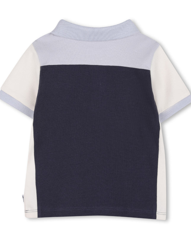 kids atelier boss Navy Short Sleeve Polo