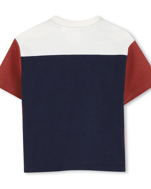 kids atelier boss Navy Colorblock Logo T-Shirt