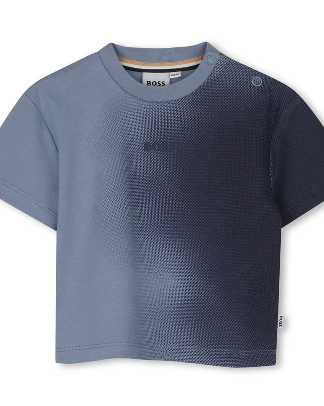 kids atelier boss Lavender Blue Gradient Graphic T-Shirt