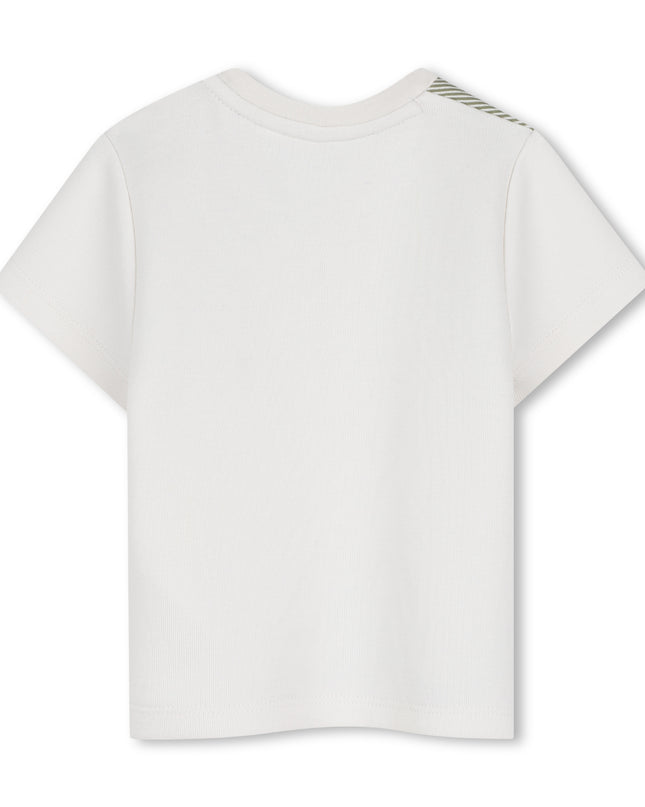 kids atelier boss Ivory Graphic Pattern T-Shirt