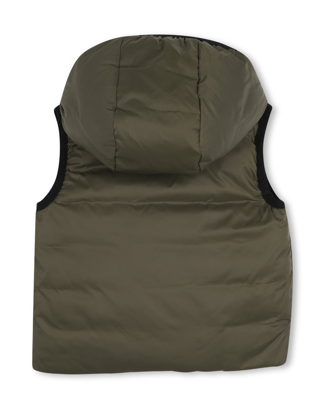 kids atelier boss Olive Night Reversible Hooded Vest