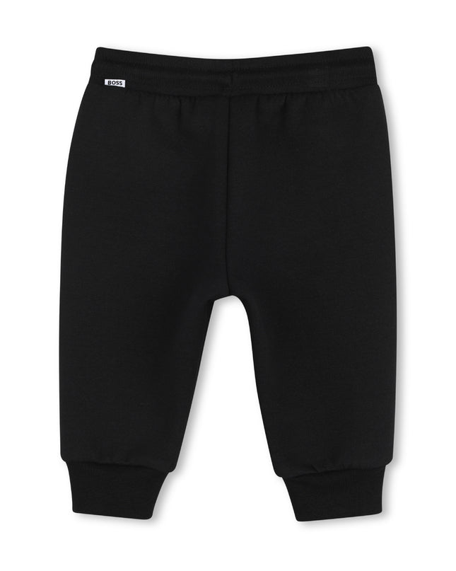 kids atelier boss Black Zip-Up Tracksuit Set