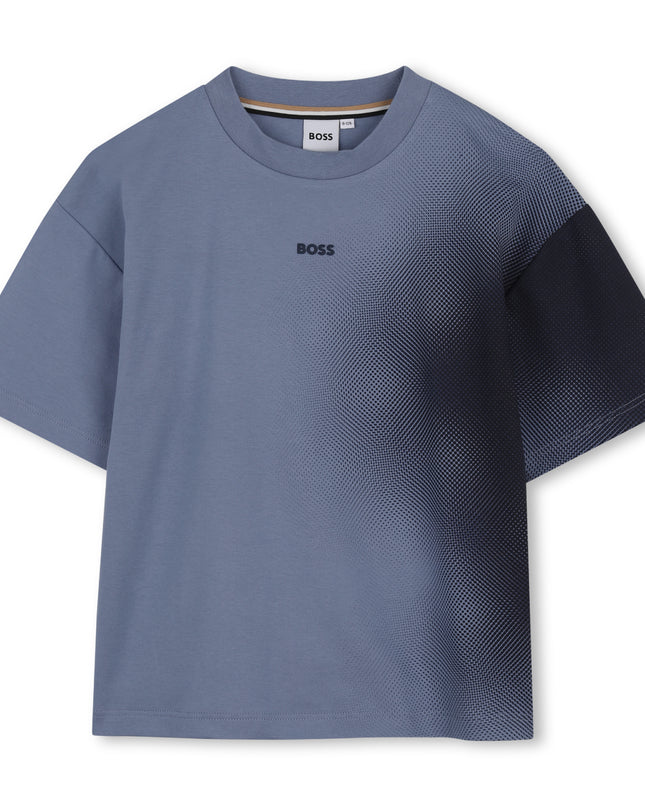 kids atelier boss Lavender Blue Gradient Graphic T-Shirt