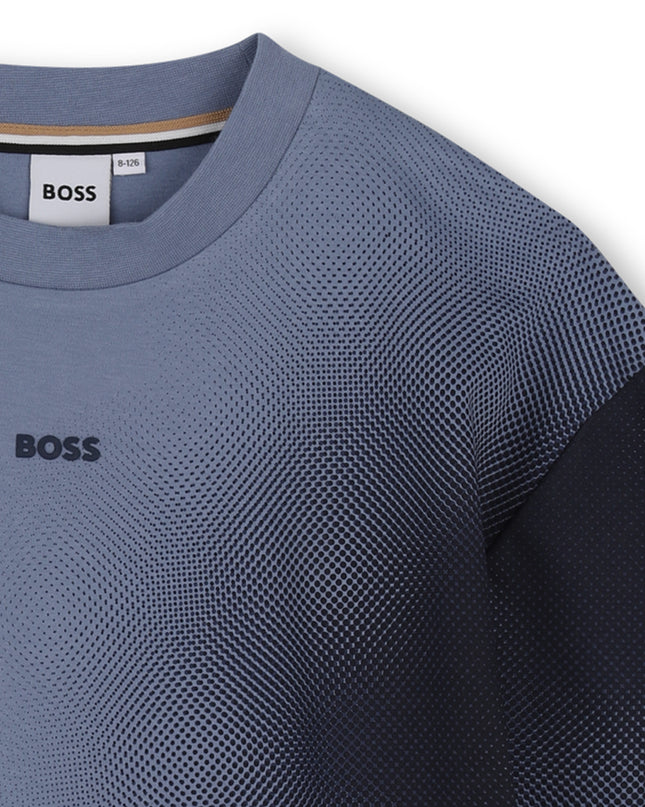 kids atelier boss Lavender Blue Gradient Graphic T-Shirt