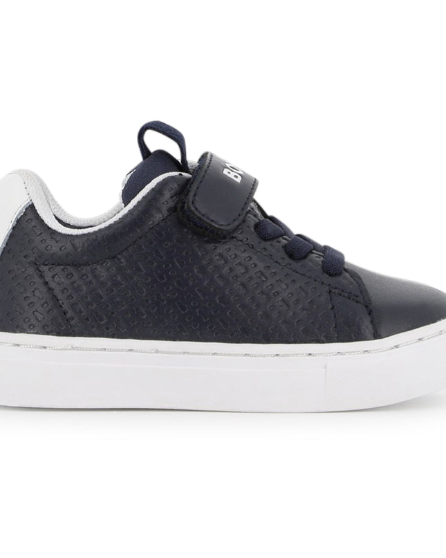 kids atelier boss Navy Velcro Strap Sneaker