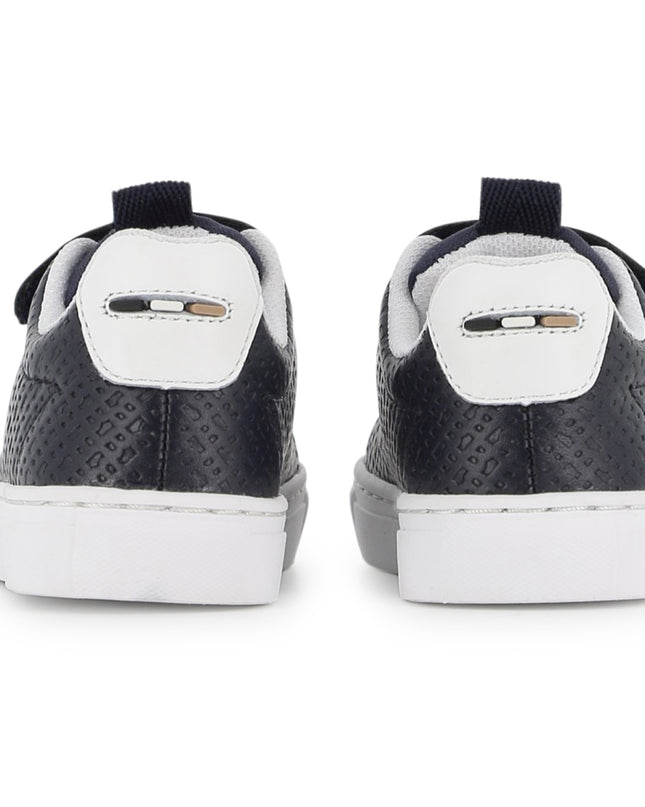 kids atelier boss Navy Velcro Strap Sneaker