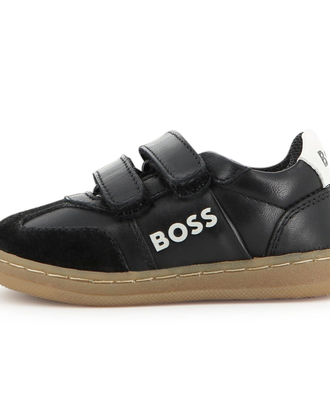 kids atelier boss Black Logo Detail Sneaker