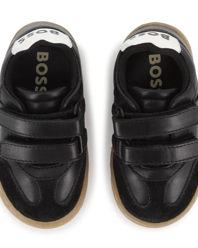 kids atelier boss Black Logo Detail Sneaker