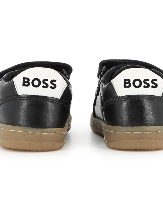 kids atelier boss Black Logo Detail Sneaker