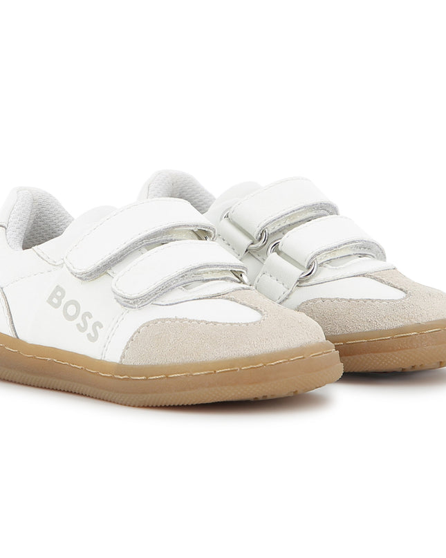 kids atelier boss White Logo Detail Sneaker