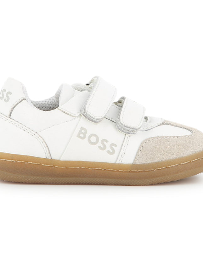 kids atelier boss White Logo Detail Sneaker