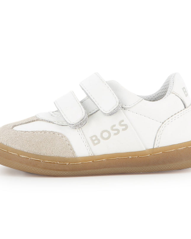 kids atelier boss White Logo Detail Sneaker