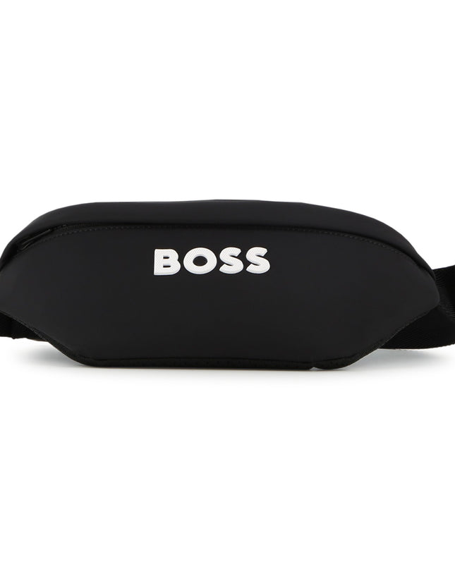kids atelier boss Black Logo Waist Bag