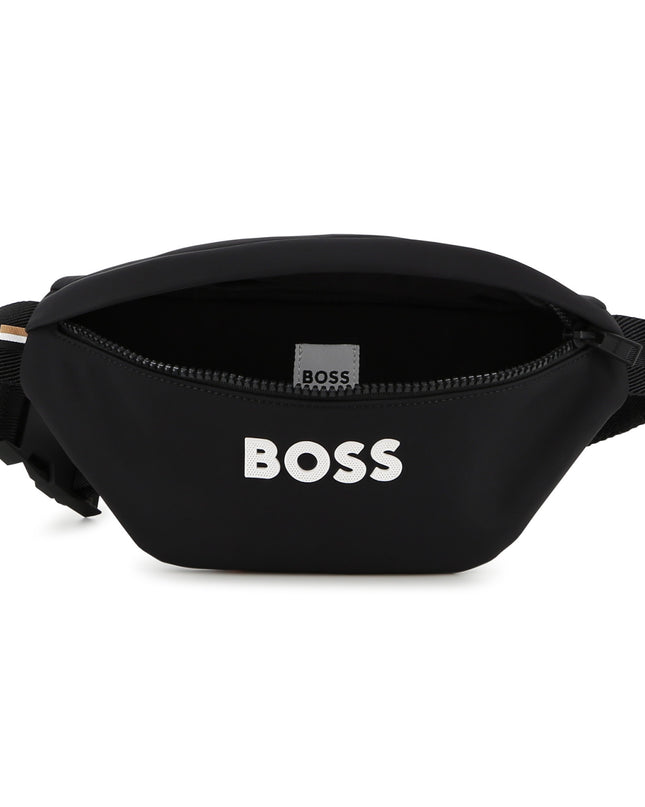 kids atelier boss Black Logo Waist Bag