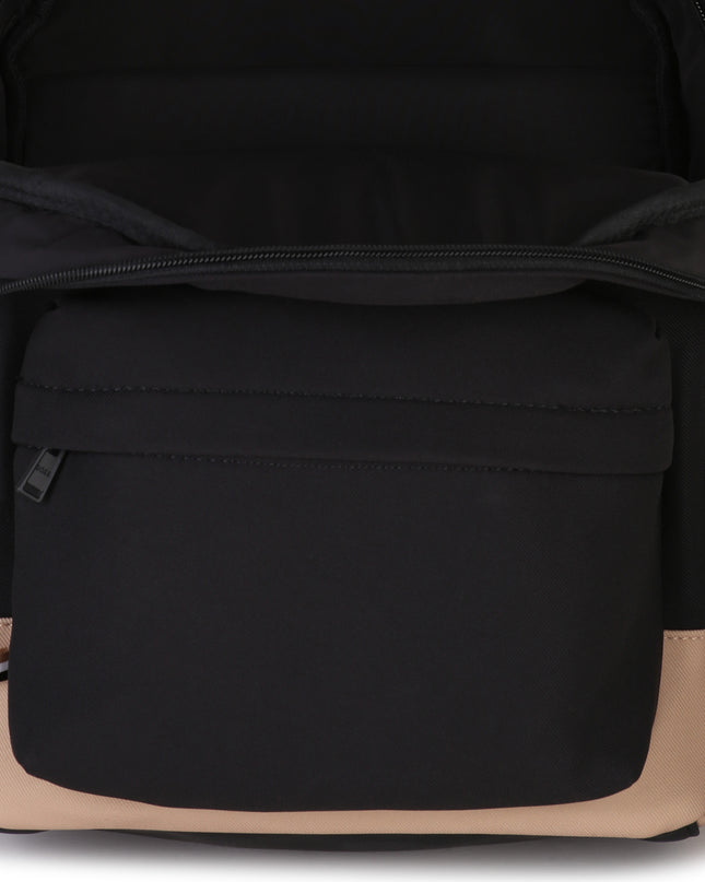 kids atelier boss Black Embossed Logo Backpack