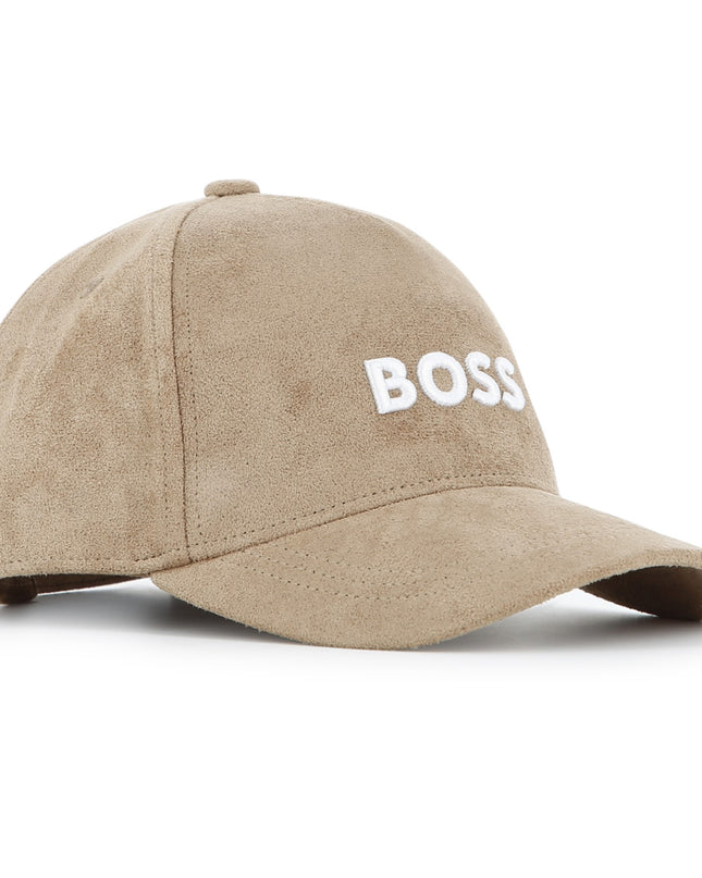 kids atelier boss Beige Embroidered Logo Cap