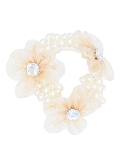 mimi tutu-MTPCS25007-Rhinestone Flower Scrunchie