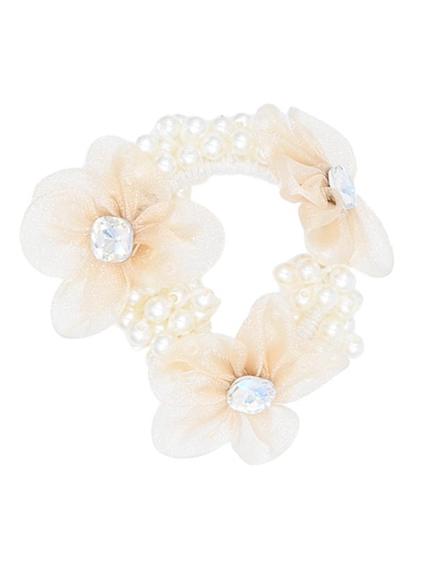 mimi tutu-MTPCS25007-Rhinestone Flower Scrunchie
