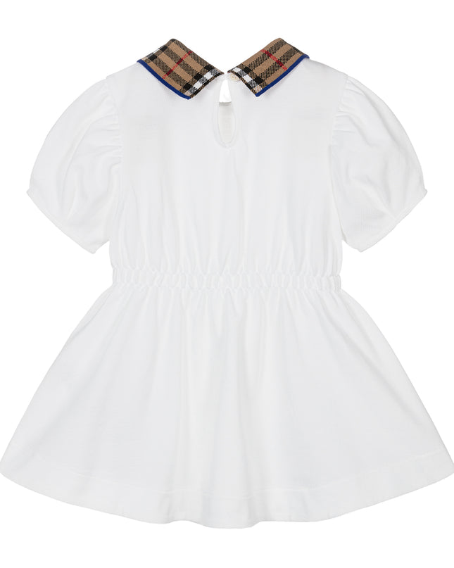 White Check Polo Dress