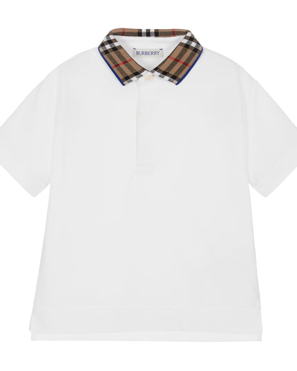 White Check Polo Shirt