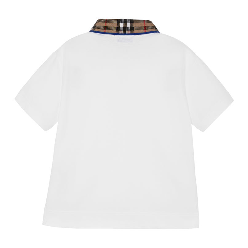 White Check Polo Shirt