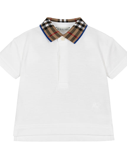 White Check Polo Shirt