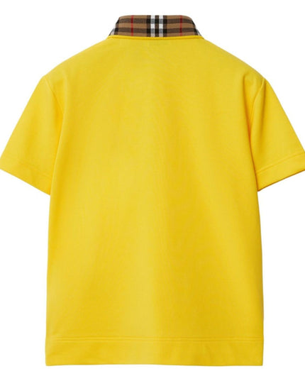 Yellow Logo Check Polo Shirt