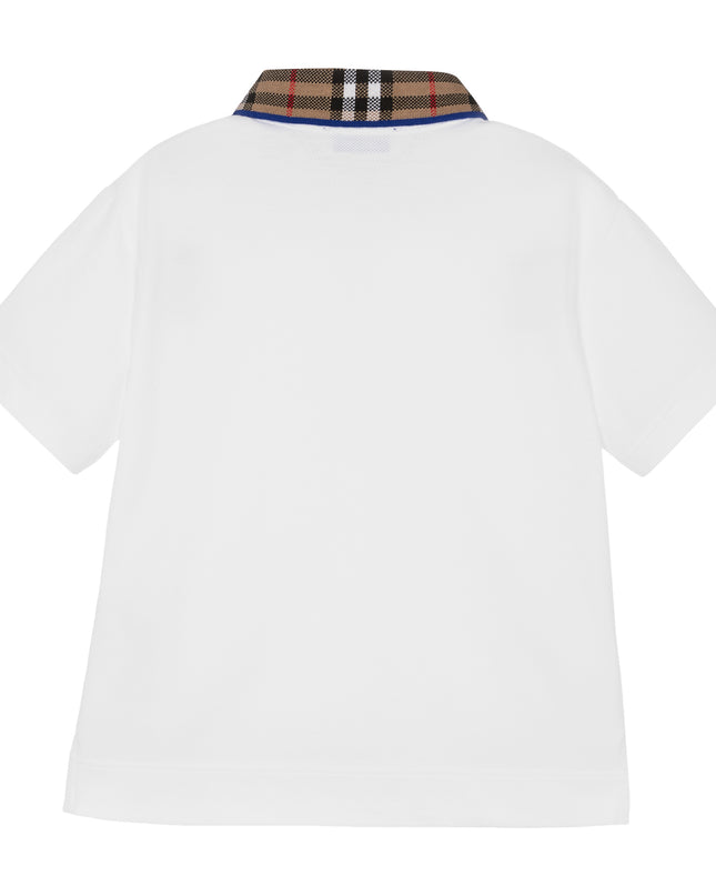 White Check Polo Shirt