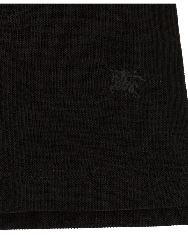 Black Logo Check Polo Shirt