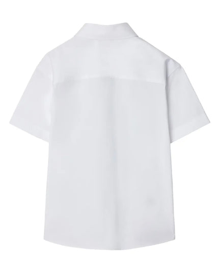 kids atelier burberry White Stretch Cotton T-Shirt