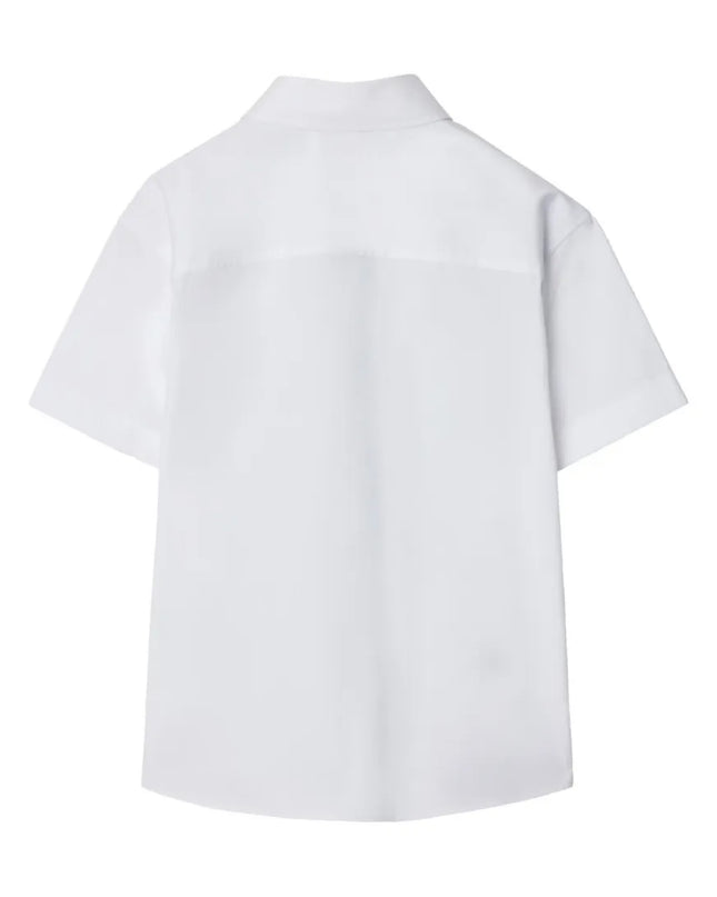 kids atelier burberry White Stretch Cotton T-Shirt