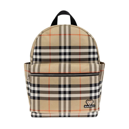 kids atelier burberry Beige Check Backpack