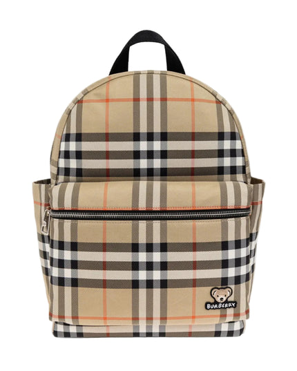 kids atelier burberry Beige Check Backpack