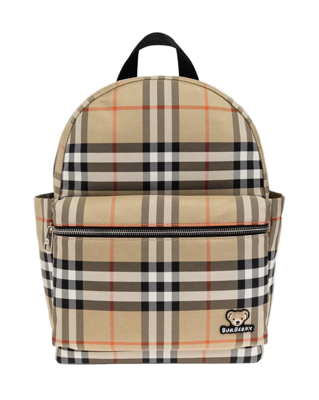 kids atelier burberry Beige Check Backpack