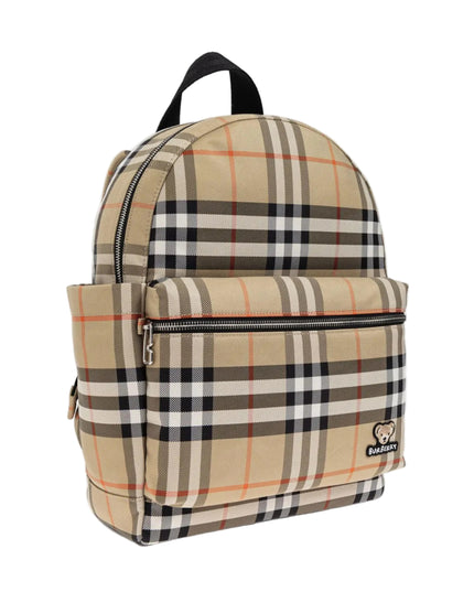 kids atelier burberry Beige Check Backpack