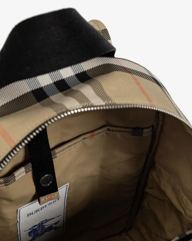 kids atelier burberry Beige Check Backpack