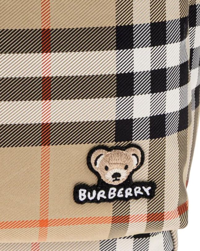 kids atelier burberry Beige Check Backpack
